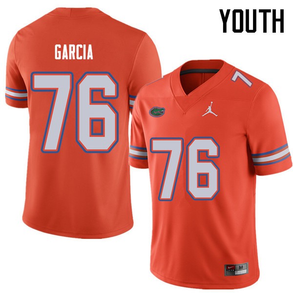 Jordan Brand Youth #76 Max Garcia Florida Gators College Football Jerseys Orange